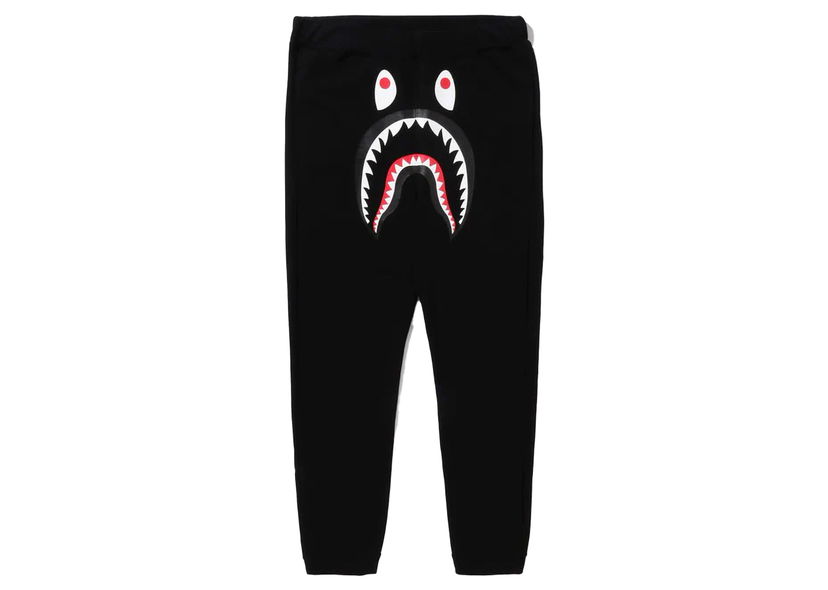 Trenirka BAPE BAPE ABC Camo Shark Sweat Pants Black Crna | 1J80-152-016