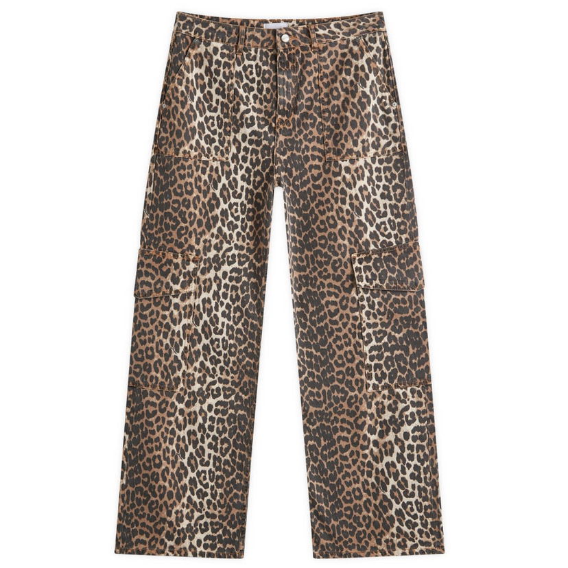 Jeans GANNI Printed Denim Agni Jeans Smeđa | J1676