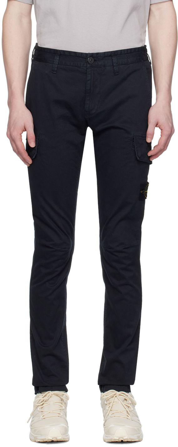 Cargo hlače Stone Island Patch Cargo Pants Tamnoplava | 801530604