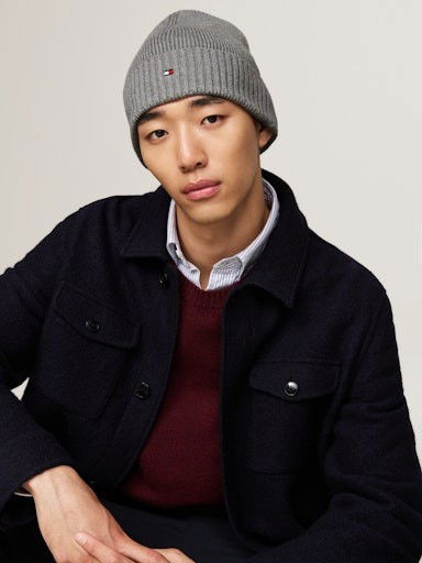 Kapica Tommy Hilfiger Beanie Siva | AM0AM12796PKH