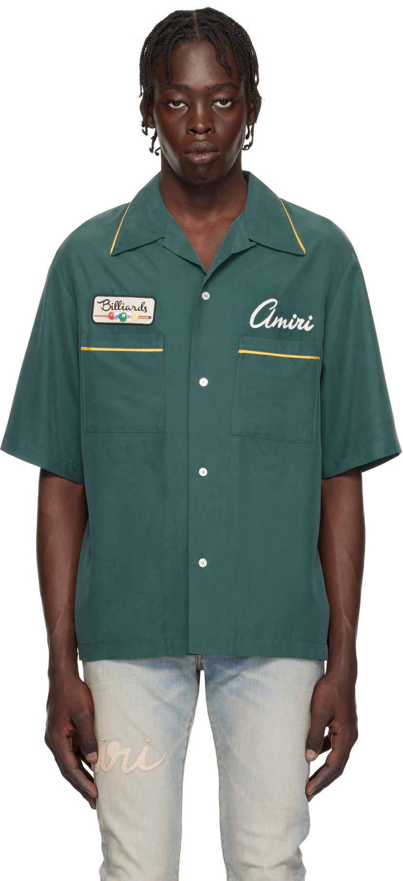 Košulja AMIRI 'Billiards Club' Camp Shirt Zelena | AMSTCA1071