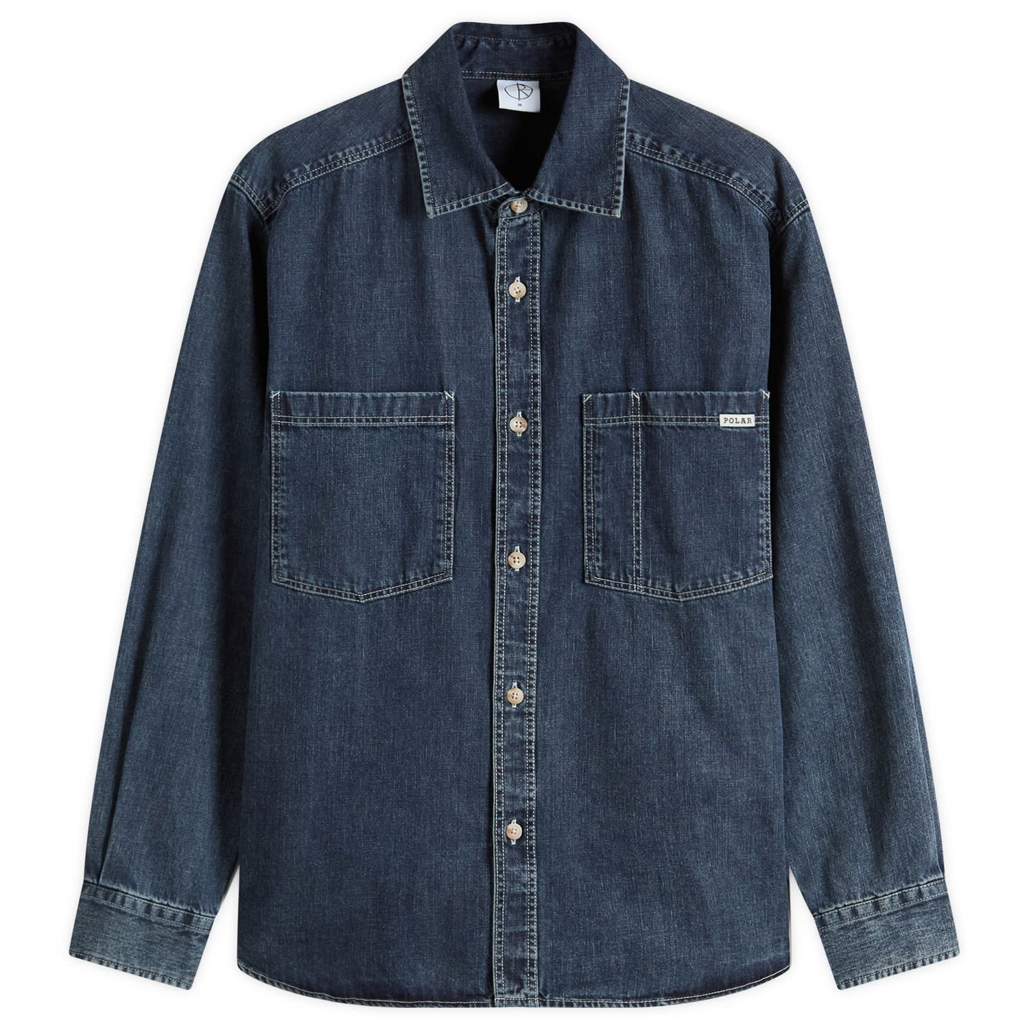 Košulja Polar Skate Co. Polar Skate Co. Mike Denim Shirt, Size Large Plava | PSC-SU25-5-WBL, 0