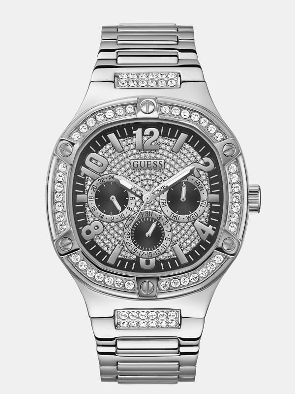 Satovi GUESS Multi-Function Crystal Watch Metalik | GW0576FMSWC, 0