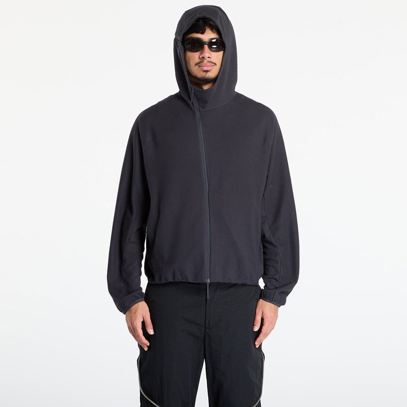 Dukserice Post Archive Faction (PAF) Textured Full-Zip Fleece Hoodie Crna | A1-100CC