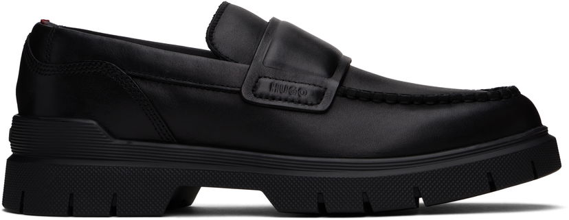 Tenisice i cipele BOSS Hugo Double Stitching Loafers Crna | 50536158