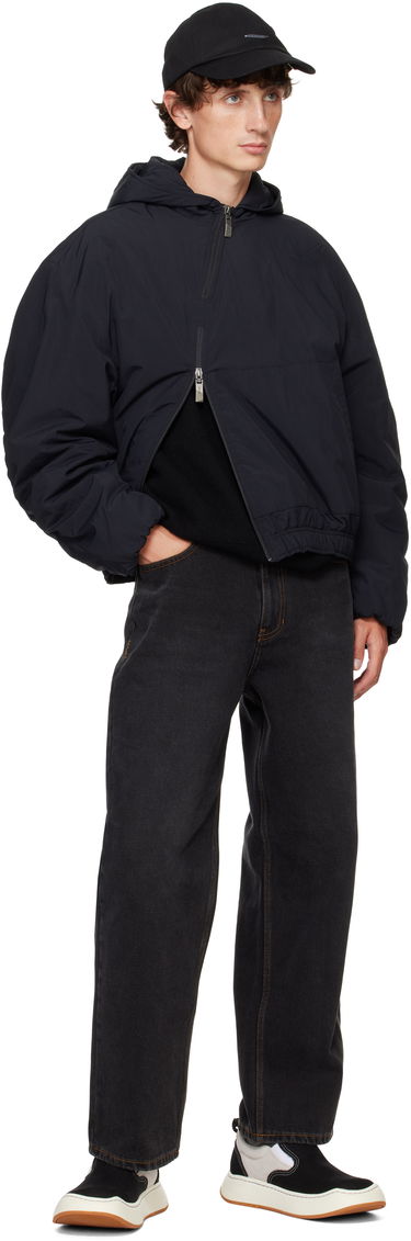 Pernata jakna ADER ERROR Hooded Asymmetrical Zip Jacket Crna | BN01FWJK1302BK, 3