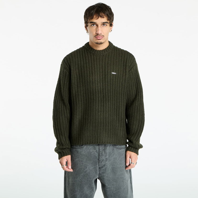 Džemper OBEY OBEY Bold Chunky Sweater Zelena | 151000108-RSI