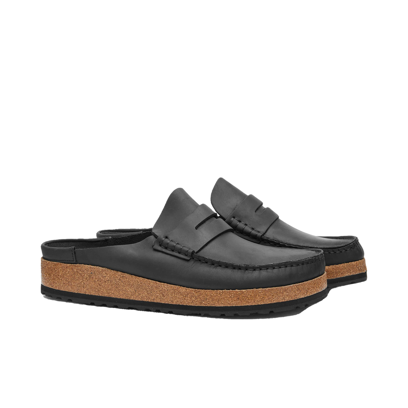 Tenisice i cipele Birkenstock Naples Mule Black Oiled Leather Crna | 1025040