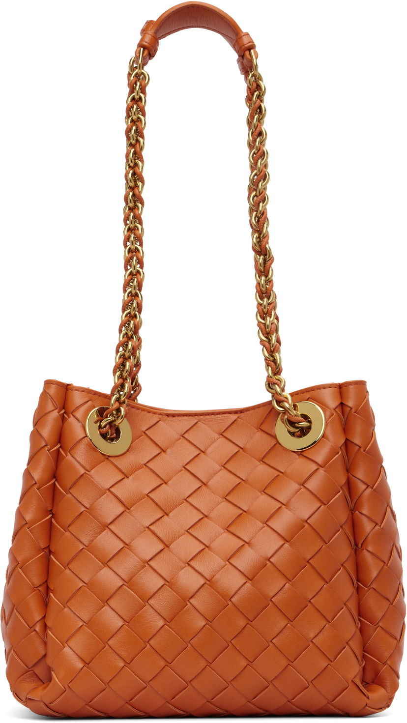 Ručna torbica Bottega Veneta Bottega Veneta Small Parachute Chain Bag Narančasta | 817175 V4SC5