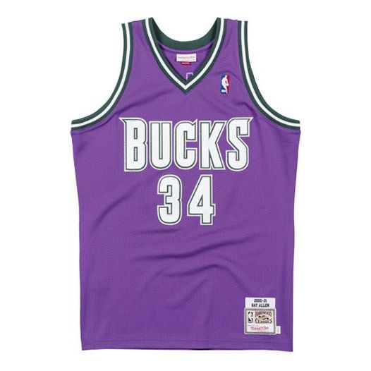 Majica bez rukava Mitchell & Ness Mitchell & Ness Bucks Allen Authentic Jersey Ljubičasta | AJY4LG19026-MBUPURP00RAL