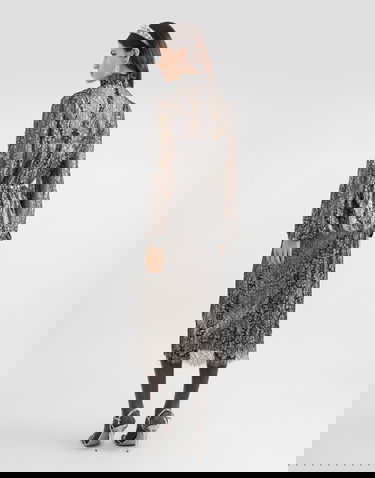 Suknja Dolce & Gabbana Lamé Lace Long Skirt Crna | F4B7ITILMCFS0998, 2