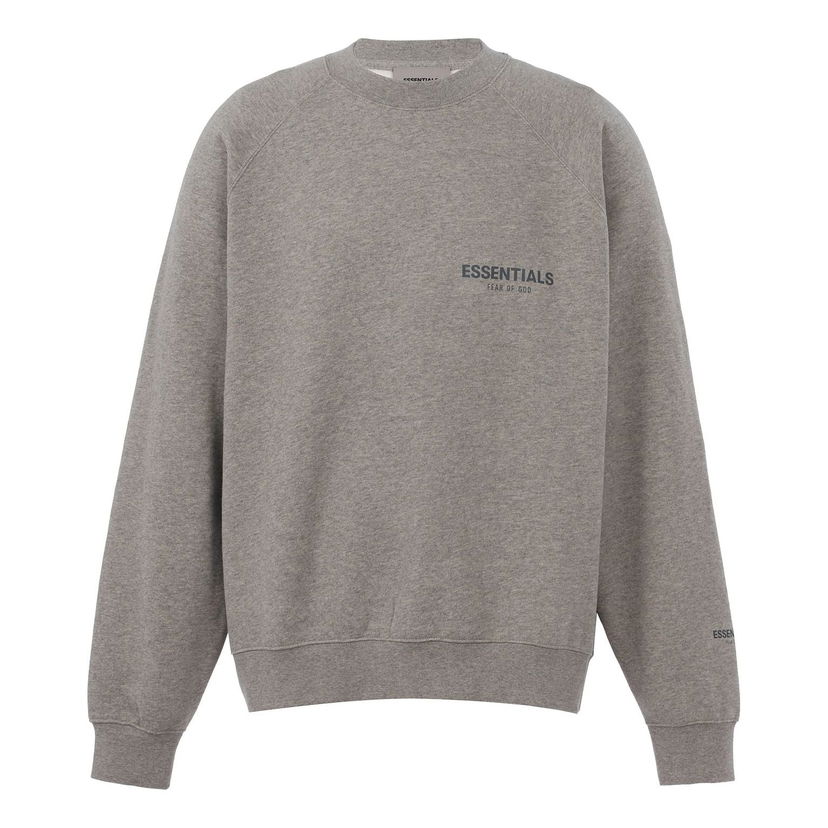 Džemper Fear of God Essentials Pullover Crewneck Sweatshirt Siva | FOG-FW21-369