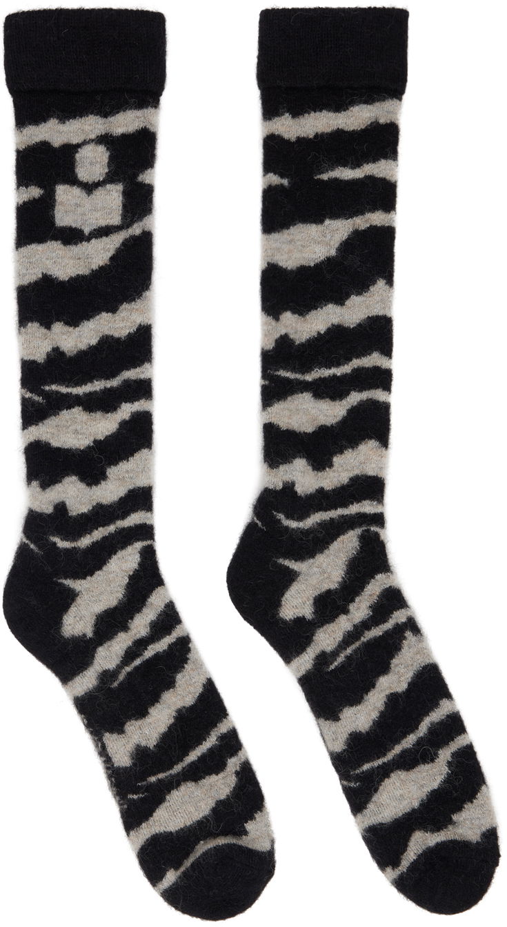 Čarape ISABEL MARANT Shona Socks Crna | CT053JFA-B3C12A
