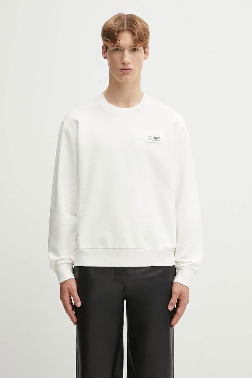 Dukserice Maison Margiela MM6 Maison Margiela Print Sweatshirt Bijela | SH2GU0025.M25024.101
