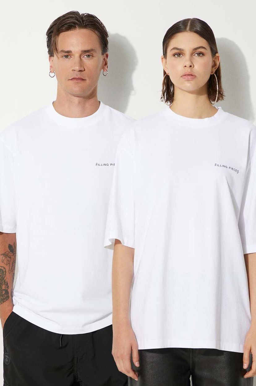 Majica kratkih rukava Filling Pieces Boxy T-Shirt Bijela | 74413781901