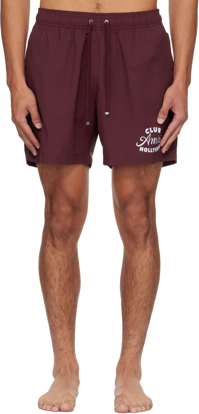 Kratke hlače AMIRI AMIRI 'Club Amiri' Swim Shorts Tamnocrvena | AMSWTK1045