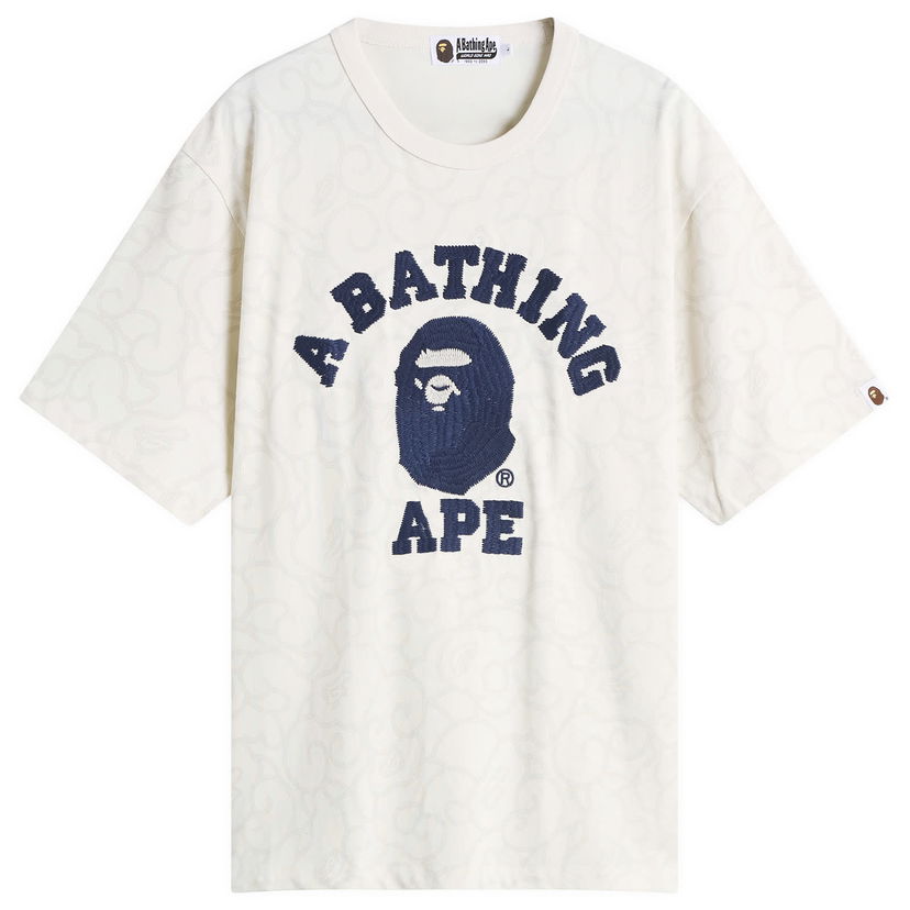 Majica kratkih rukava BAPE A Bathing Ape Washed Cloud Camo T-Shirt Bež | 001CSL801307M-IVO