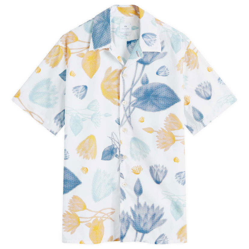 Košulja Paul Smith Paul Smith Pixilated Flower Print Shirt Bijela | M2R-695U-P22278-01