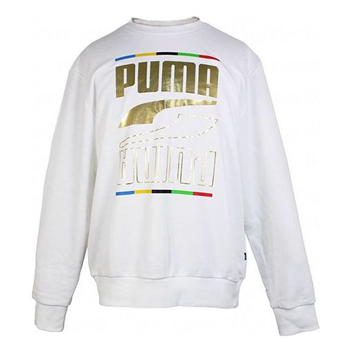 Džemper Puma Round Neck Sweatshirt Bijela | 585267-02
