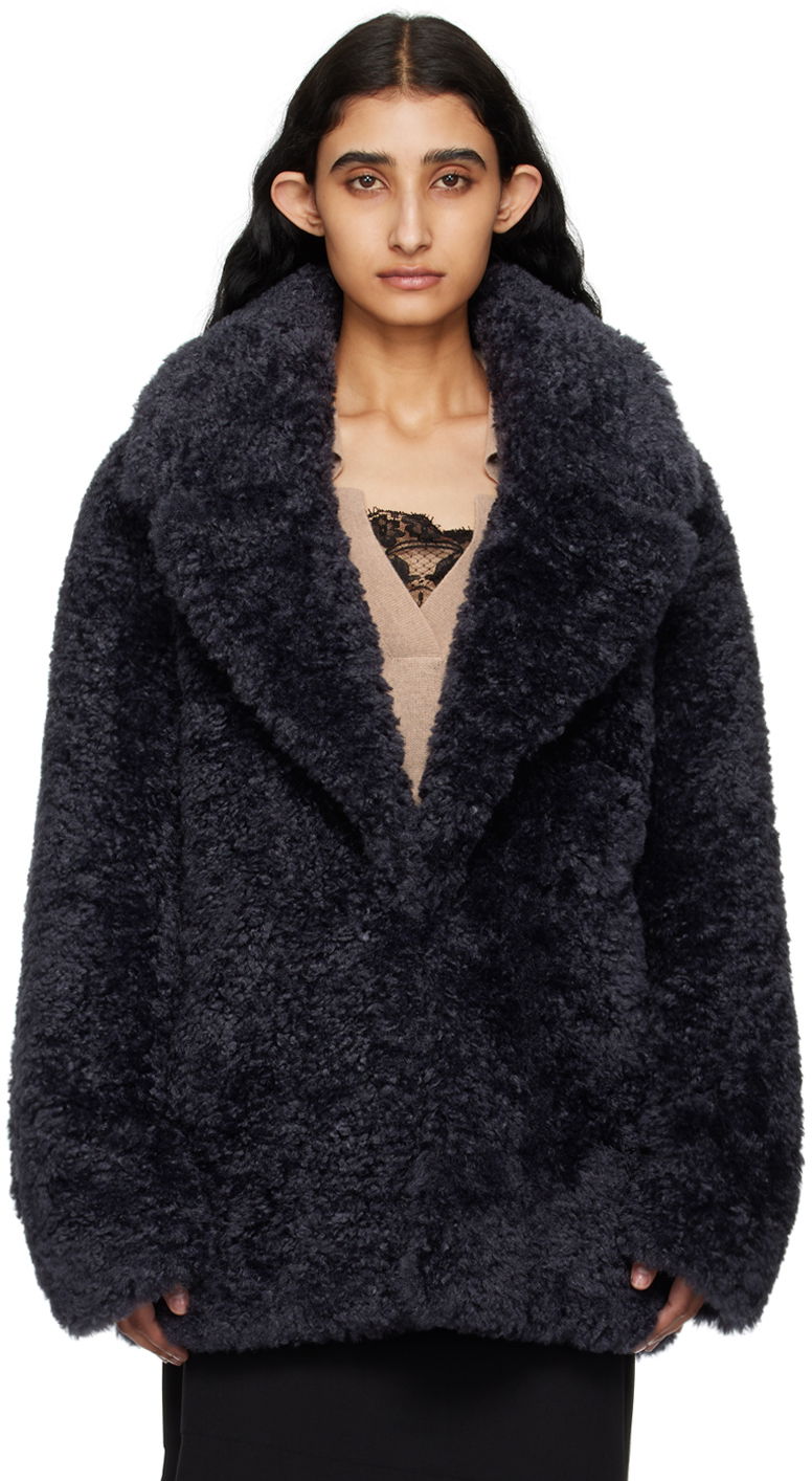 Kaputi Stella McCartney Stella McCartney Short Faux-Shearling Jacket Crna | 6800883EU901