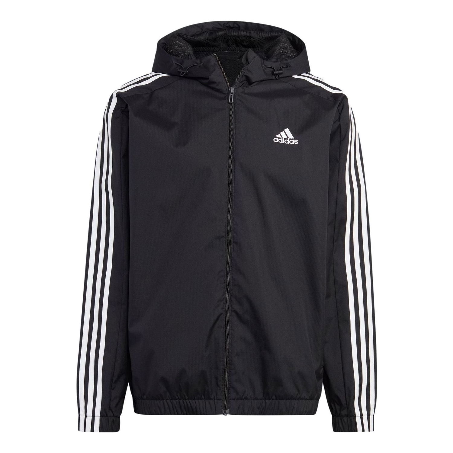 Vjetrovka adidas Originals Essentials 3-Stripes Woven Windbreaker Crna | IB0384, 0