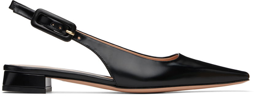 Tenisice i cipele Gianvito Rossi Lindsay 20 Slingback Ballerina Flats Crna | G95470-20RIC-TOK