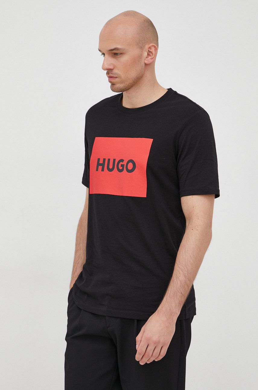 Majica kratkih rukava BOSS Cotton T-Shirt Crna | 50467952, 0