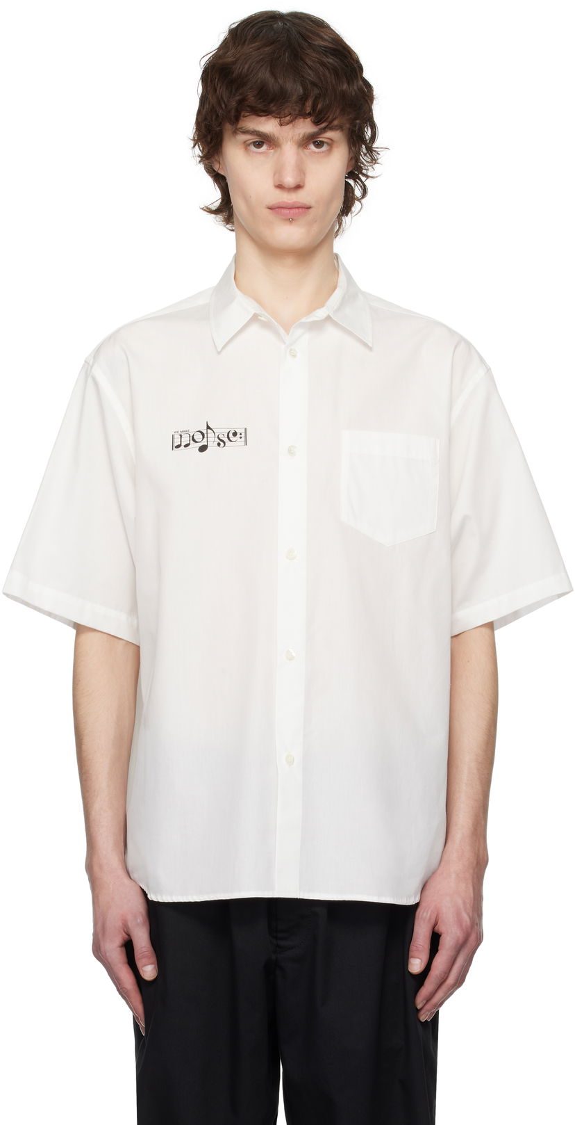 Košulja UNDERCOVER UNDERCOVER Short Sleeve Button-Up Shirt Bijela | UP1E4403