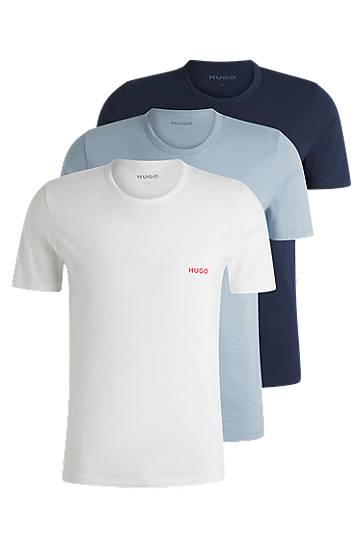Majica kratkih rukava BOSS Three-Pack of Cotton Jersey T-Shirts Bijela | 50532811