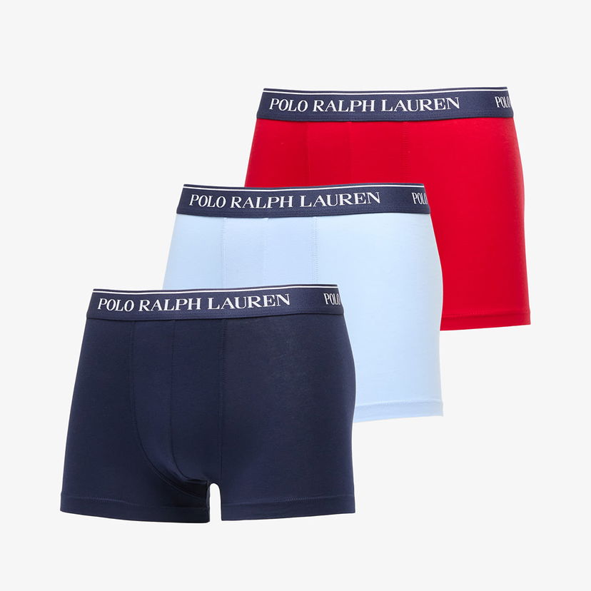 Bokserice Polo by Ralph Lauren Stretch Cotton Classic Trunk 3-Pack Višebojno | 714830299151