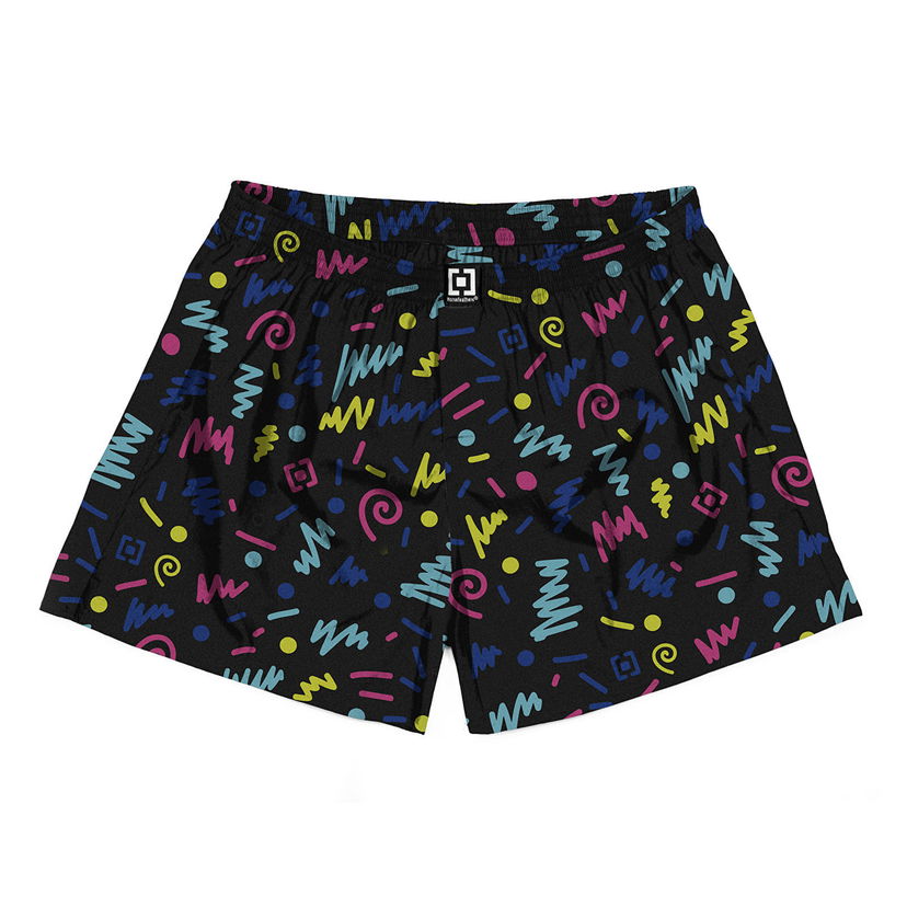 Bokserice Horsefeathers Boxers Manny Boxer Shorts Nineties Crna | AA1035J