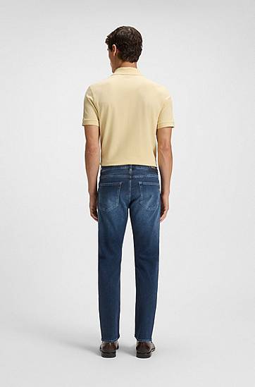 Jeans BOSS Delaware slim-fit jeans in soft-touch denim Plava | 50549814, 1