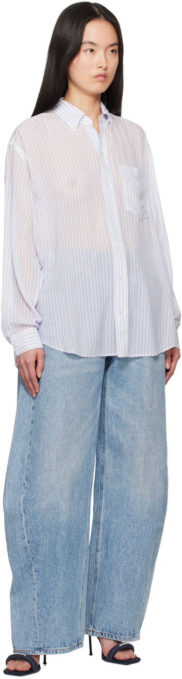 Košulja Alexander Wang Alexander Wang Oversize Silk Chiffon Shirt Bijela | 1WC2251012, 3