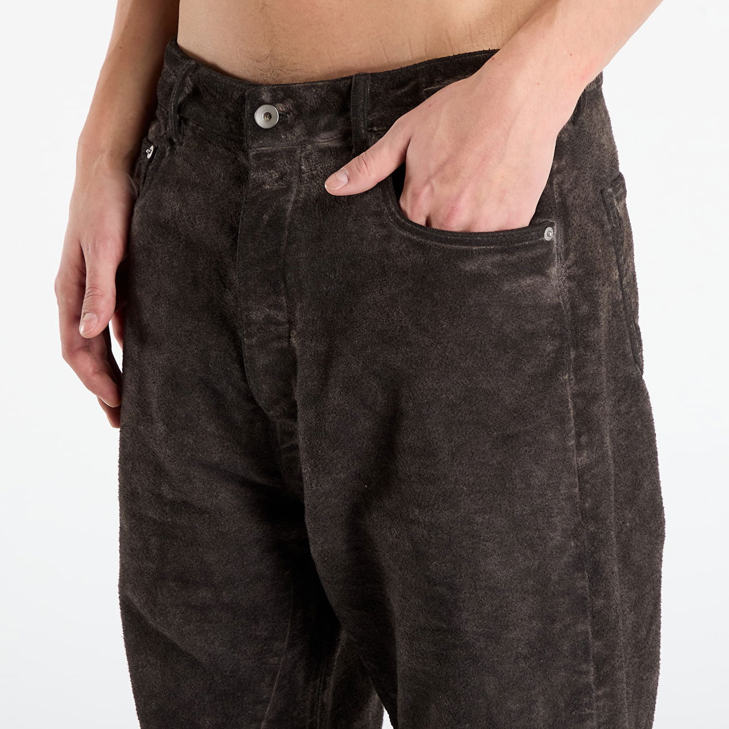 Jeans Rick Owens Rick Owens DRKSHDW Geth Wide Leg Jeans Smeđa | DU02E7351 BMO 78, 1