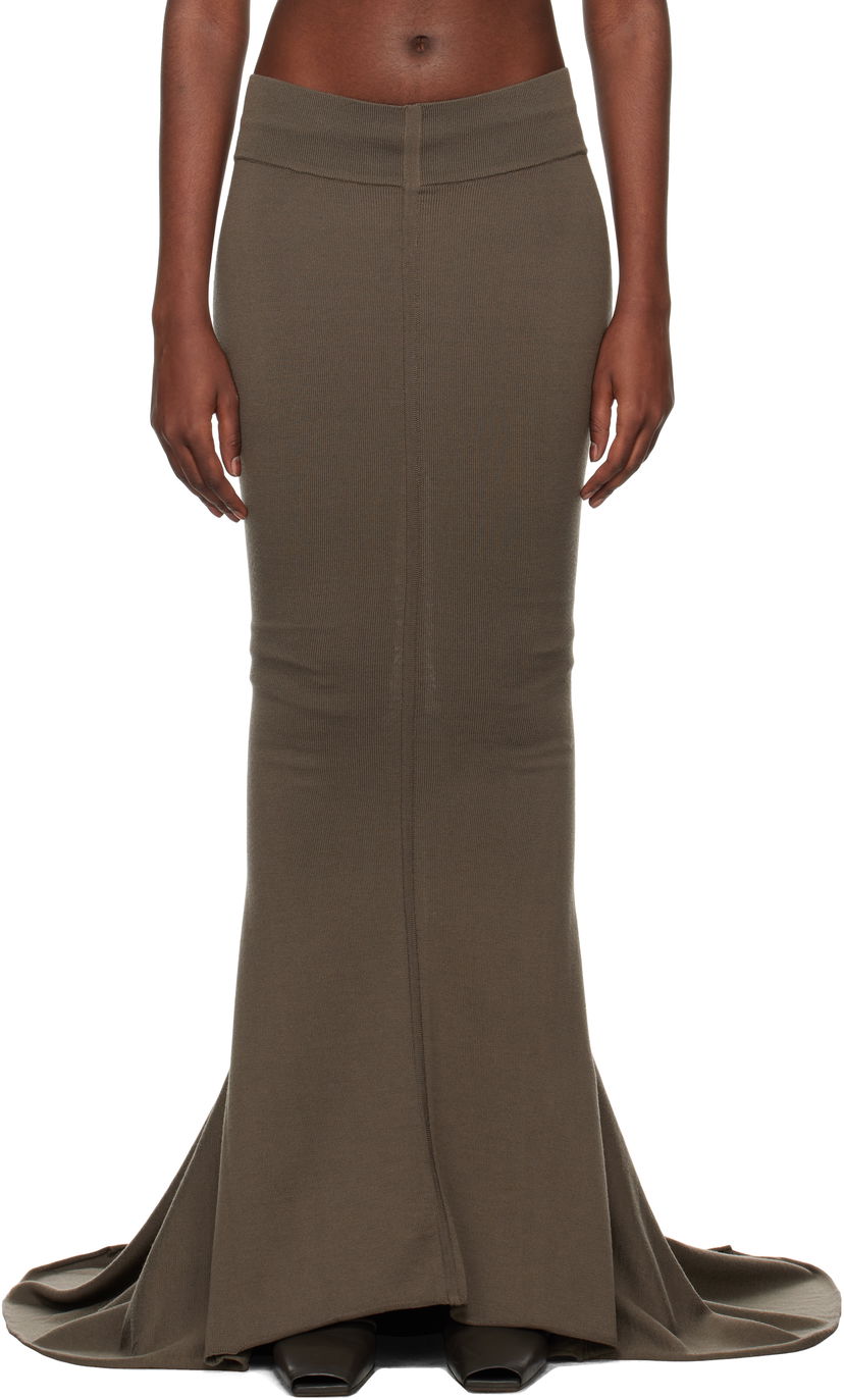 Suknja Rick Owens Maxi Skirt Siva | RO02D3689 M