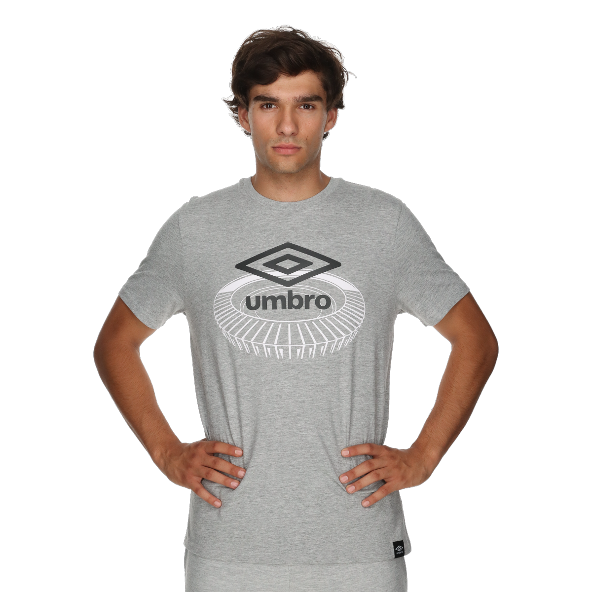 Majica kratkih rukava Umbro T-Shirt Soccer Stadium Graphic Siva | UMA253M805-3A, 0