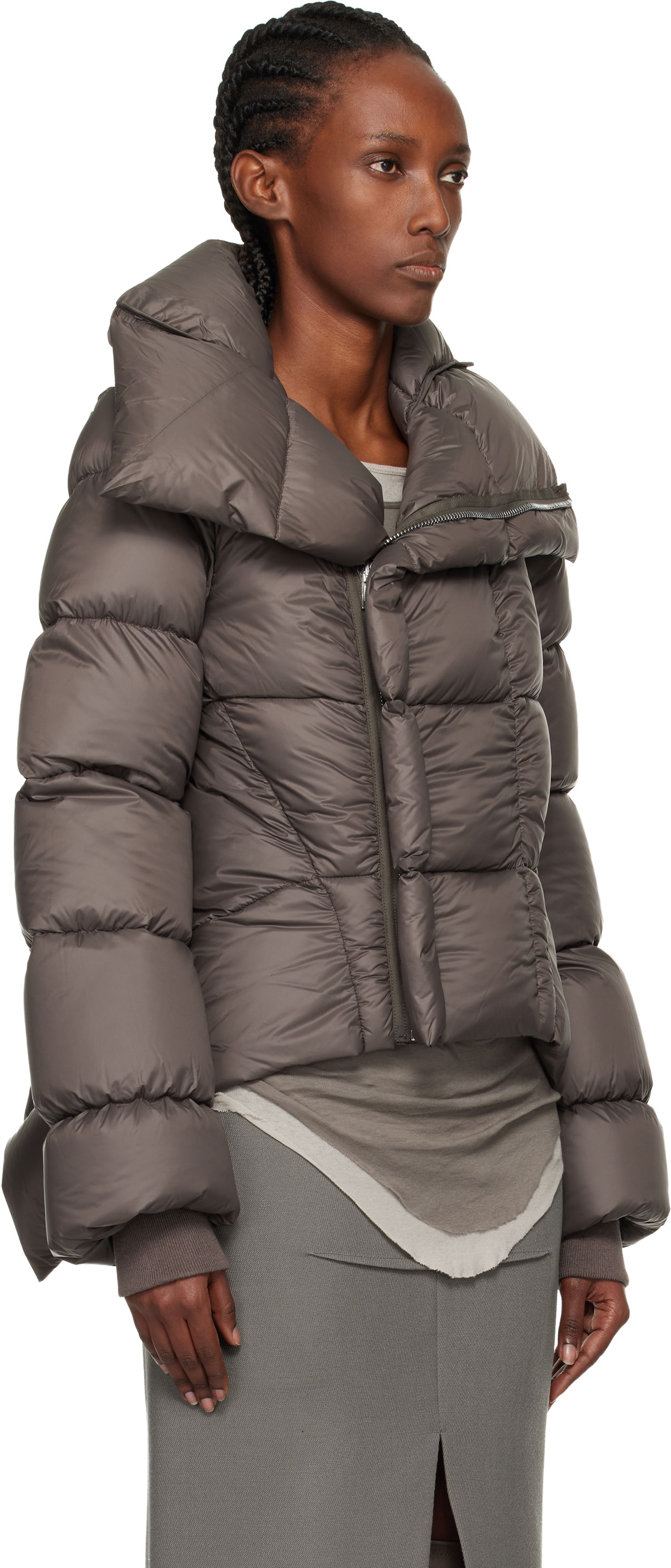 Pernata jakna Rick Owens Concordians Naska Duvet Down Jacket Smeđa | RP02E4746 NPD3, 1