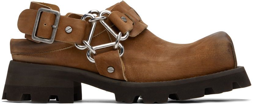 Odjeća Acne Studios Acne Studios Leather Buckle Mules Smeđa | BD0342-