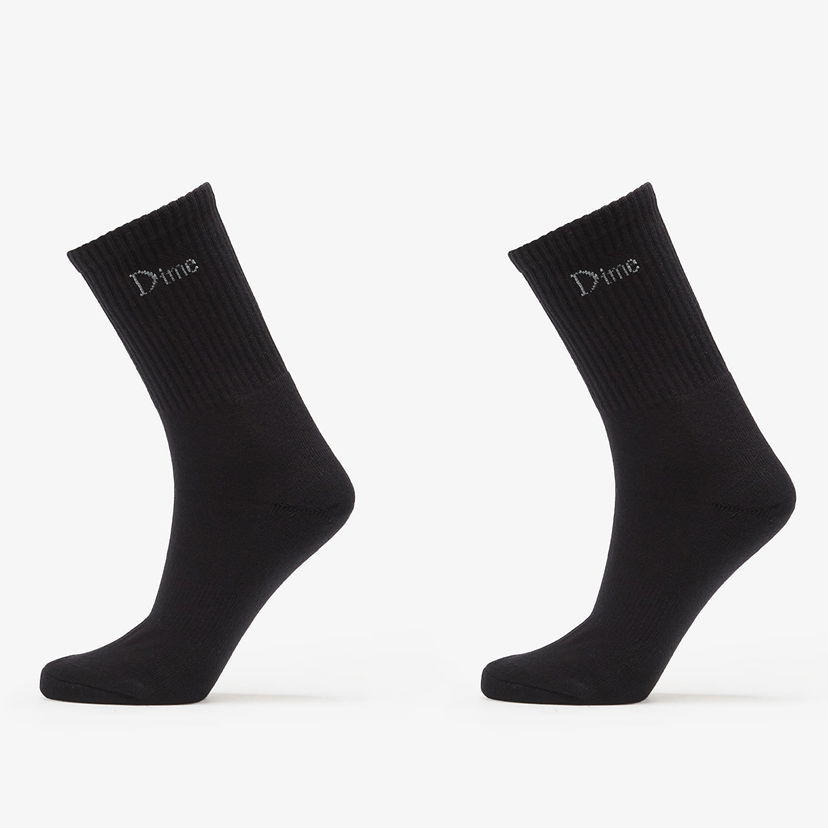 Čarape Dime Dime Classic Long Socks (2 Pack) Crna | DIMEFA2539BLK