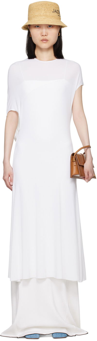 Haljina Jacquemus White La Casa 'La robe Salerno' Midi Dress Bijela | 24H243DR193-1674