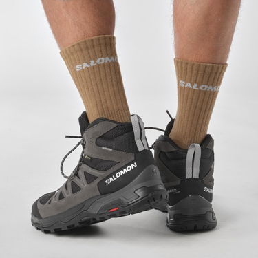 Tenisice i cipele Salomon X Ward Leather Mid Gtx Siva | L47181700, 1