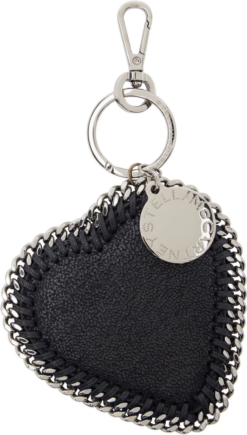 Privjesci za ključeve Stella McCartney Stella McCartney Heart Charm Keychain Crna | 7V0106W9132