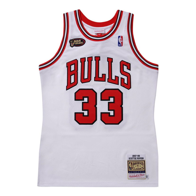 Dres Mitchell & Ness Chicago Bulls Pippen #33 Basketball Jersey Bijela | AJY44952-CBU97SPIWHIT