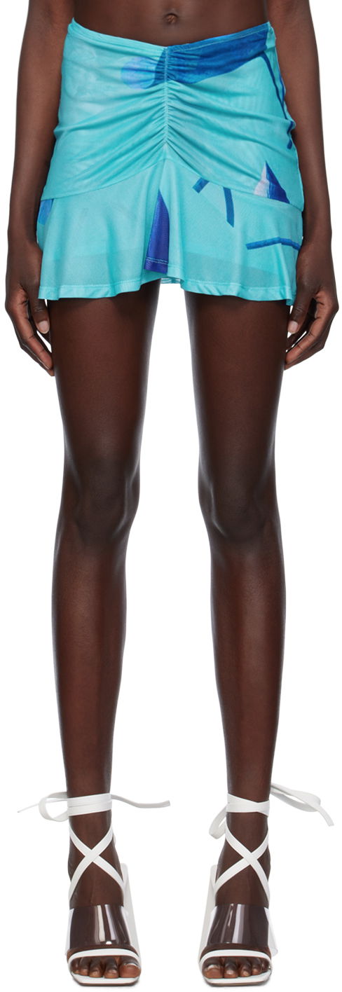 Suknja Miaou Miaou Alva Miniskirt Plava | 4023PM2BLO, 0