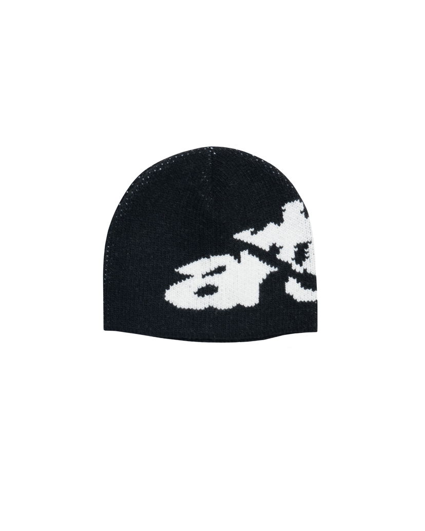 Kapica Arte Antwerp Arte Antwerp Ripped Side Beanie Crna | AW25-154AC-BLK