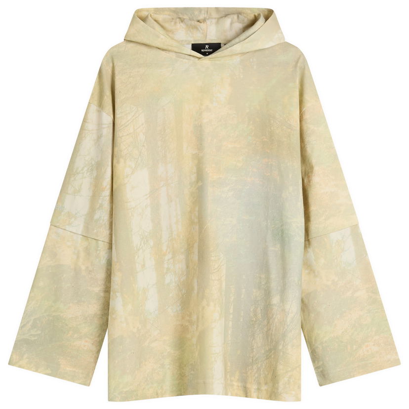 Dukserice Represent Clo Represent Hideaway Forest Print Hooded T-Shirt Žuta | MLW41321-52