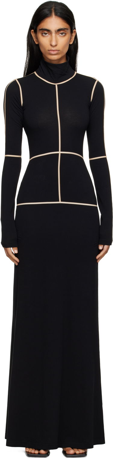 Haljina Maison Margiela MM6 Maison Margiela Taped Seam Maxi Dress Crna | S52DG0028 M20125, 0