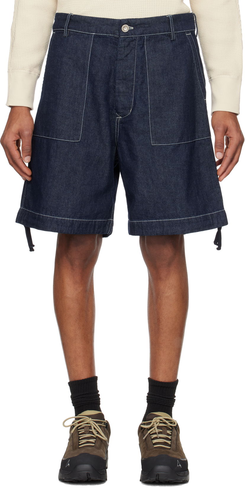 Kratke hlače C.P. Company C.P. Company Denim Shorts Plava | 18CMBE158A-110295W