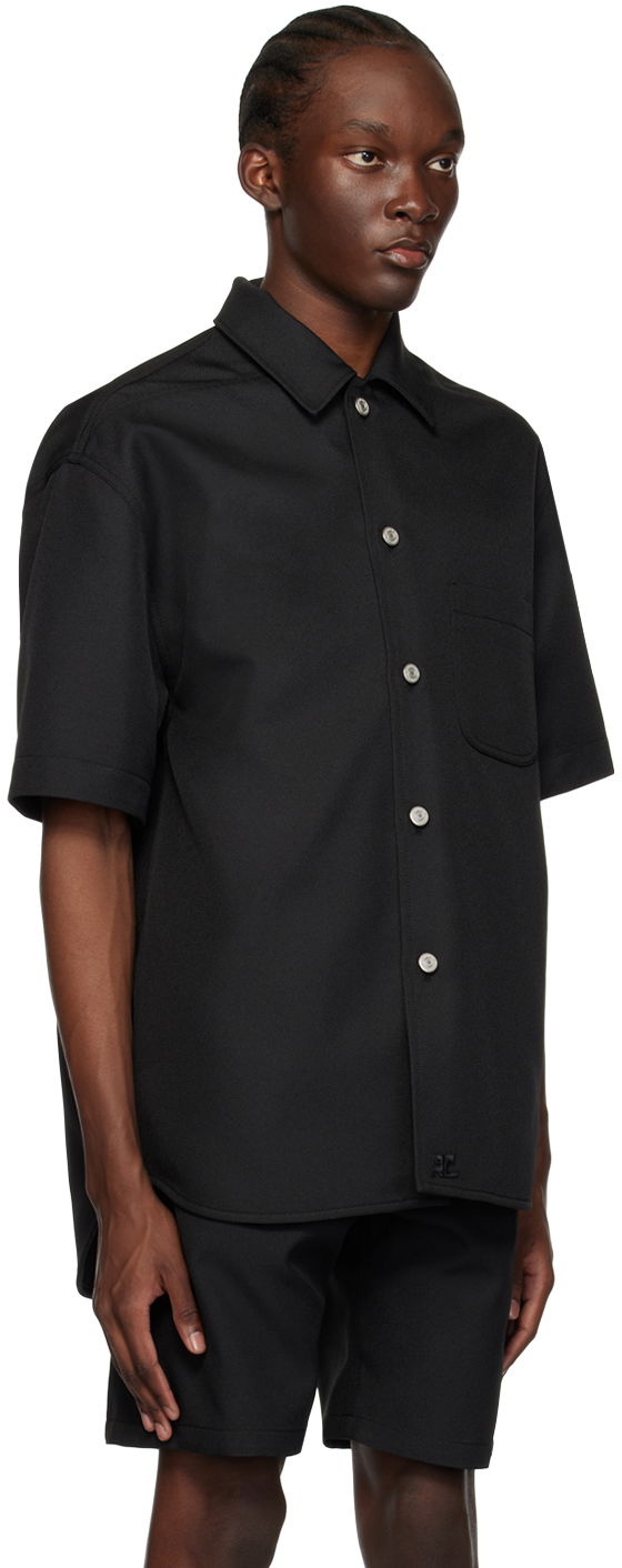 Košulja Courrèges Short Sleeve Button-Up Shirt Crna | 123CCH023PL0056, 1