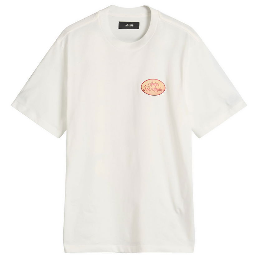 Majica kratkih rukava AMIRI AMIRI Station Patch T-Shirt, Size Large Bijela | AMJYTE1201-Ivory